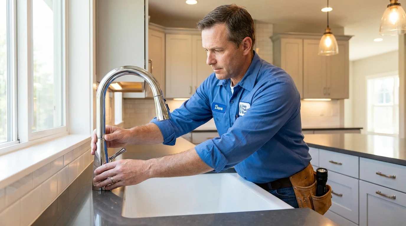 Kitchen faucet installation by Johns Plumbing LLC in Camilla
