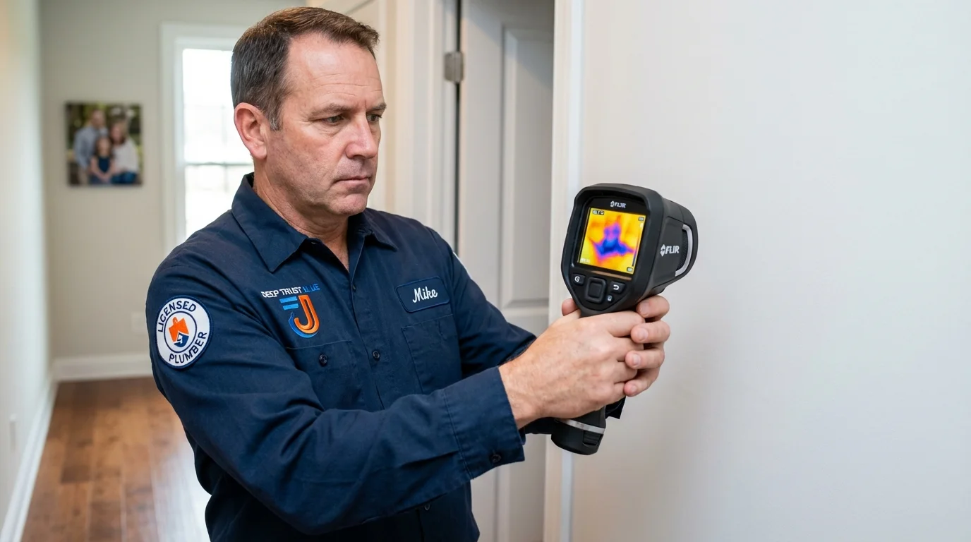 Thermal imaging leak detection by Johns Plumbing LLC in Camilla
